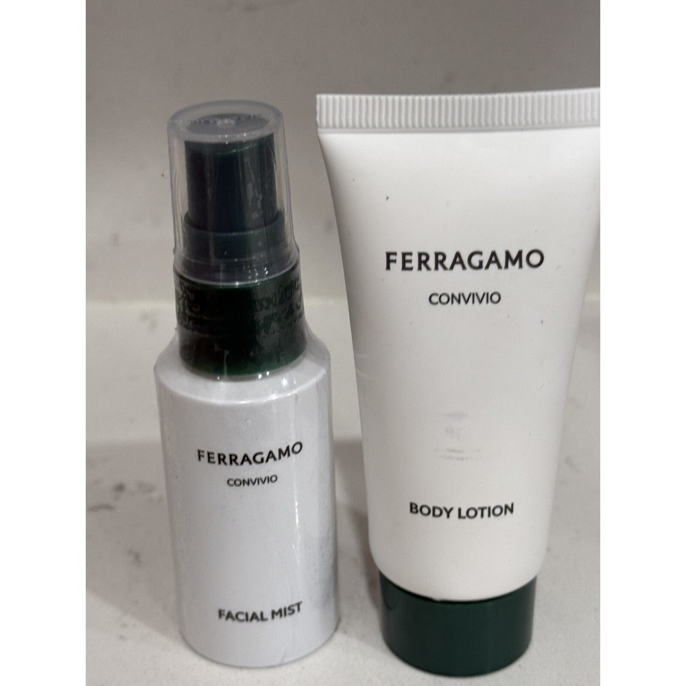 Salvatore Ferragamo Travel Toiletries Body Lotion & Facial Mist Skincare Set